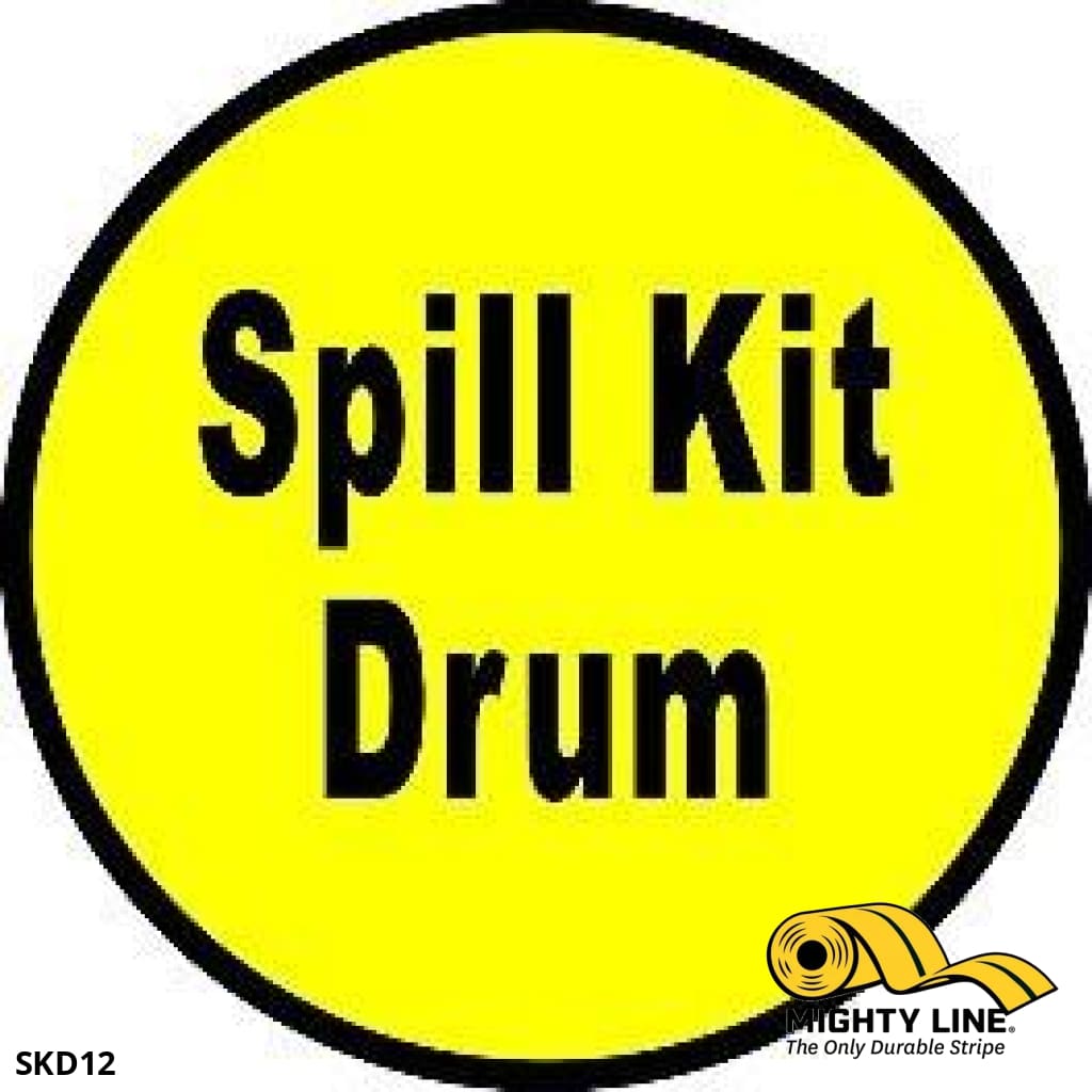 Spill Kit Drum Floor Sign