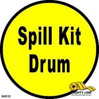 Spill Kit Drum Floor Sign