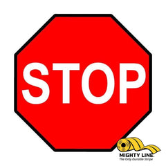 Standard Red Stop Sign Floor Sign Heavy Duty Industrial | Mighty