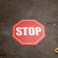 Stop Sign Modern Floor Sign - Floor Marking Signs