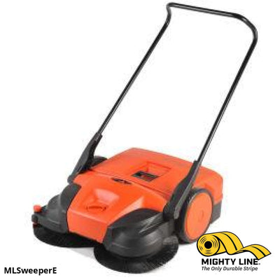 The Mighty Line Electric Push Sweeper by Haaga