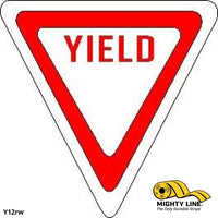 Yield - Red and White