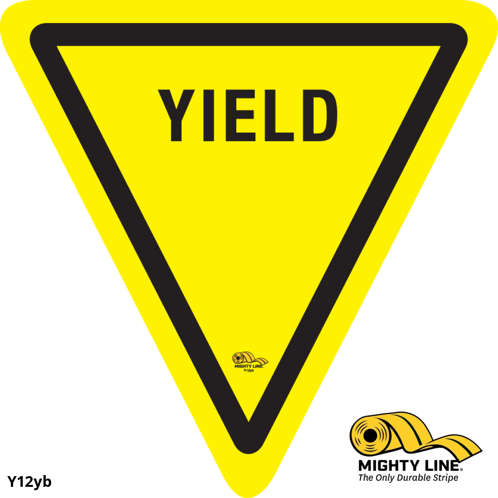 Yield - Yellow and Black